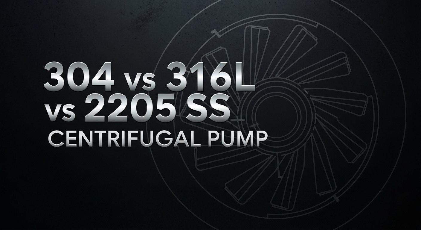 304 vs 316L vs 2205 SS Центрифугална пумпа