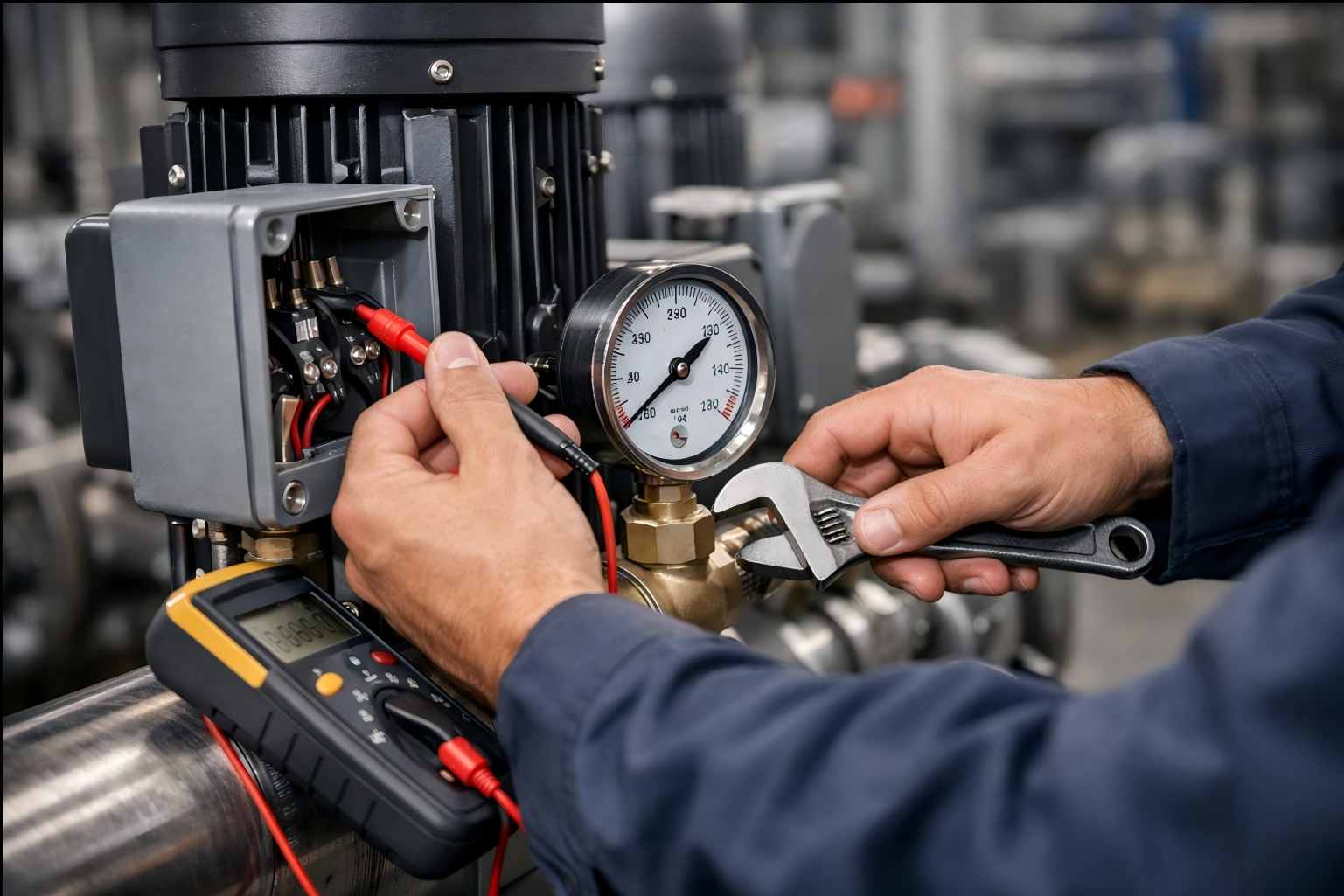 pump maintenance scene